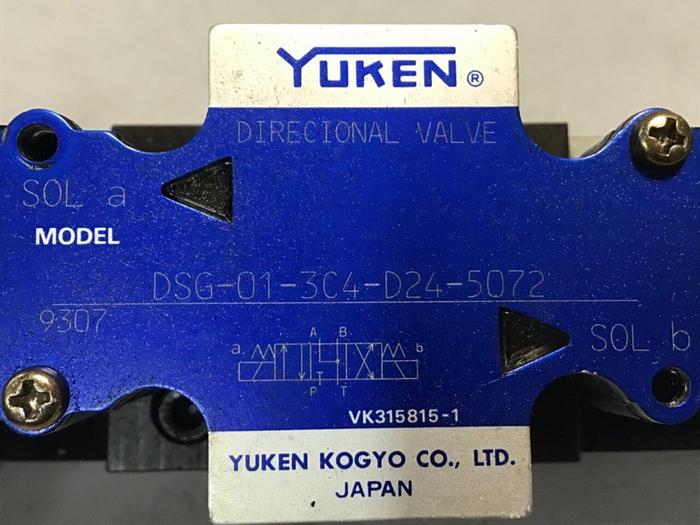 Used YUKEN Directional Valve DSG-01-3C4-D24-5072 #132203