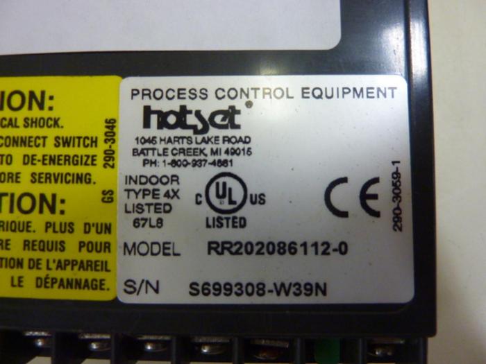Used HOTSET Controller RR202086112-0 #63215