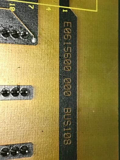 Used BACHMAN Circuit Board E0615600 000 BUS108 #139556