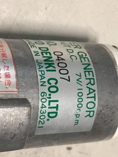 Used SANYO DENKI Tachometer Generator 104-302-4 #131406