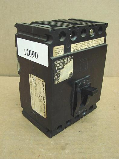 Used SQUARE D 100 Amp Circuit Breaker FAL36000 Used