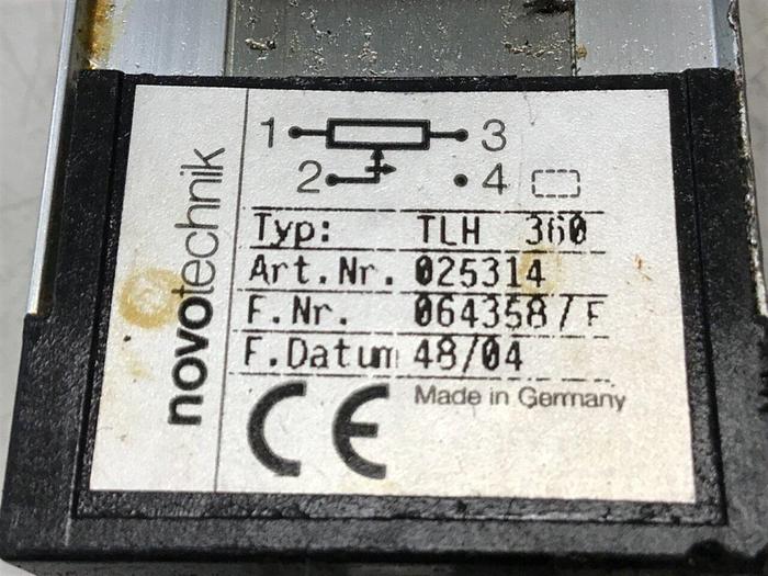 Used NOVOTECHNIK Linear Transducer TLH360 USED