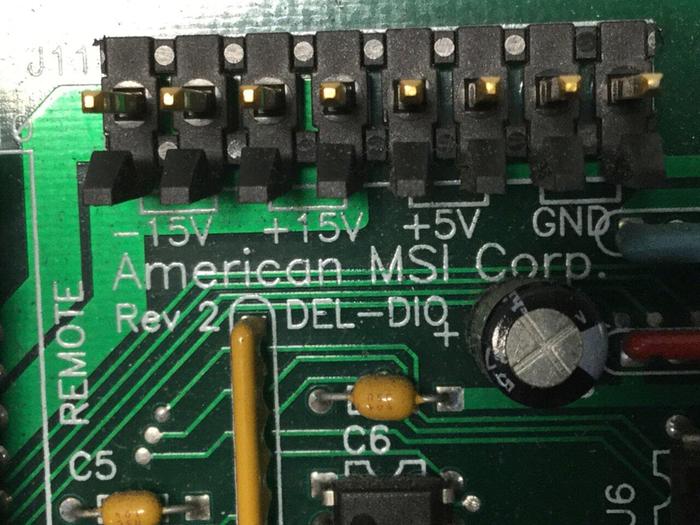 Used AMERICAN MSI Circuit Board DEL-DIO Used