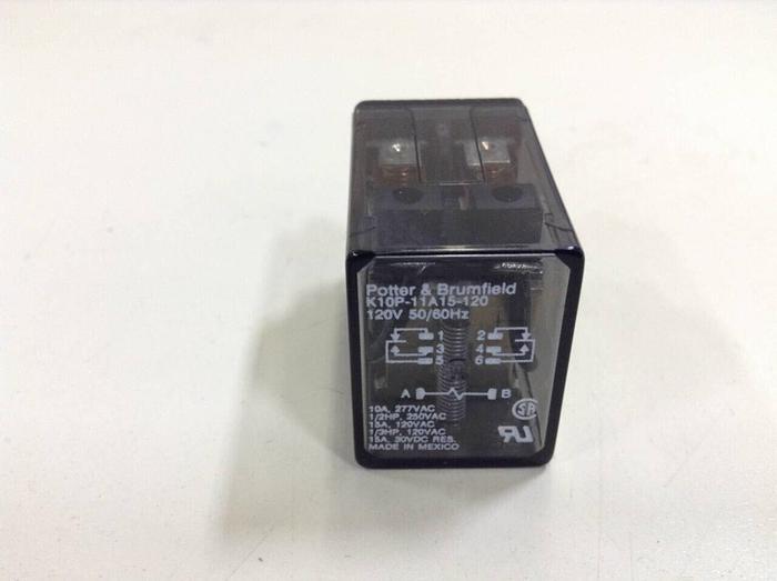 Used POTTER BRUMFIELD Relay K10P-11A15-120 #76475