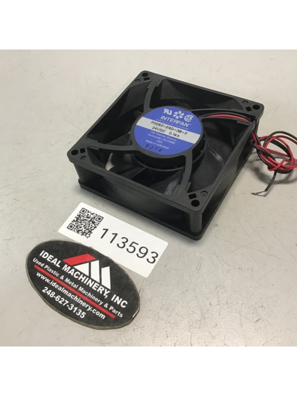 Used INTERFAN Fan P0053-24D-3B-2 USED