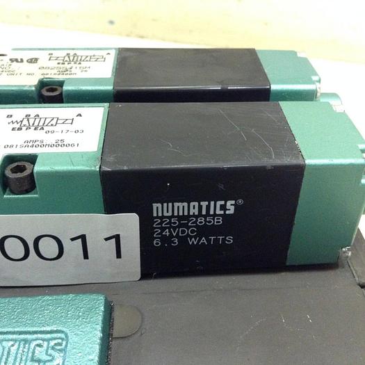 Used NUMATICS Control Block w/ Valves 082SS415M #80011