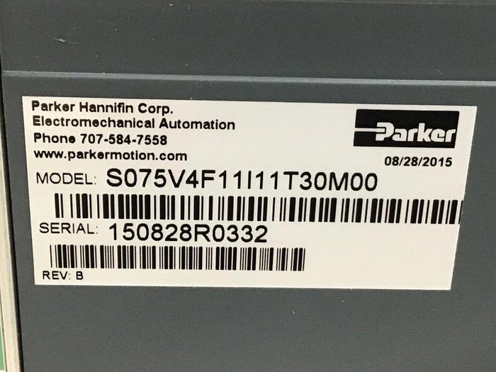 Used PARKER Servo Drive S075V4F11I11T30M00 Used