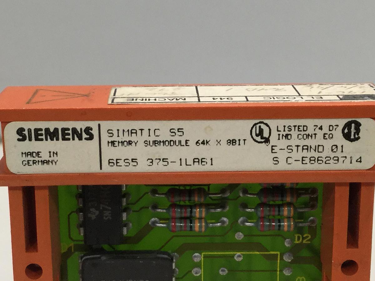 Used SIEMENS SIMATIC S5 Memory Submodule 6ES5 375-1LA61 USED