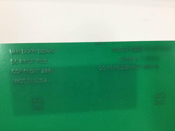 Used VAN DORN DC Input Board 330037 PC330-037 Used