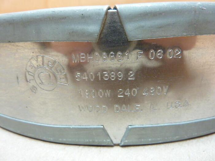 Used TEMPCO 1800 Watt Heater Band MBH08661 F06 02 #38061