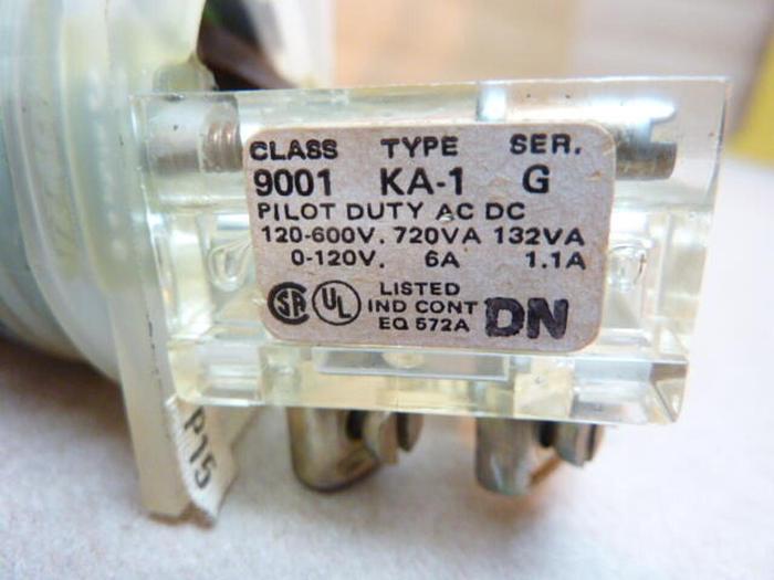 Used SQUARE D Contact Block 9001-KA1 #38112