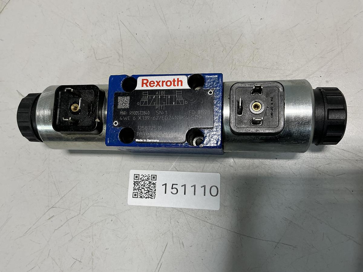 Used REXROTH 4WE 6 X139-62/EG24N9K4 S09
