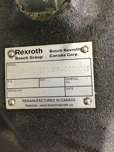 Used BOSCH REXROTH Pump RMGB00006C31R000002S Used