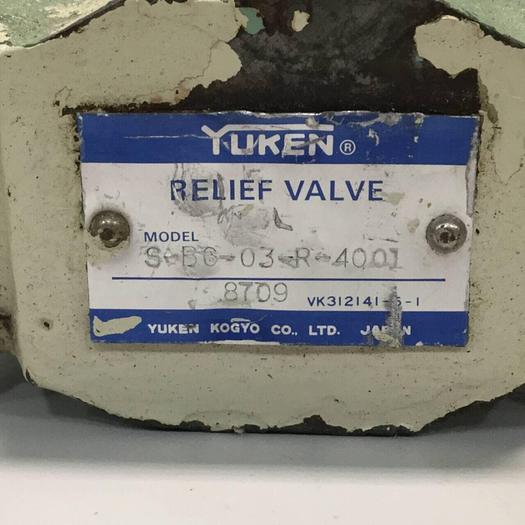 Used YUKEN Relief Valve S-BC-03-R-4001 #91770