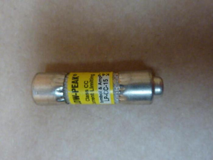 Used BUSSMANN 15 Amp Fuse LP-CC-15 USED #36109