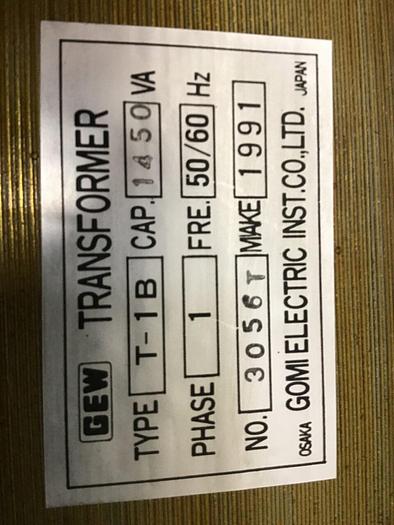 Used GOMI ELECTRIC 1.45 kVA Transformer T-1B 1450VA #130093