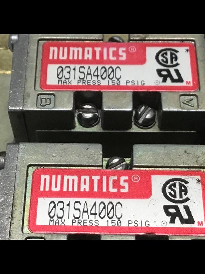 Used NUMATICS Valve 031SA400C Used