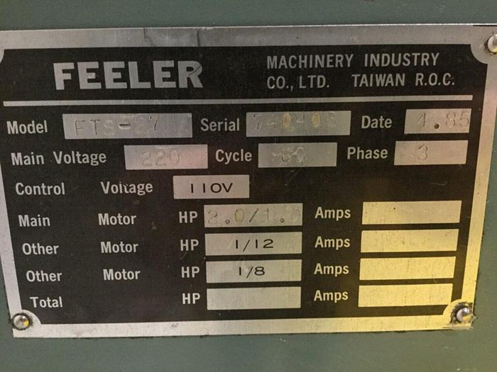 Used FEELER Operation Lathe FTS-27 Used
