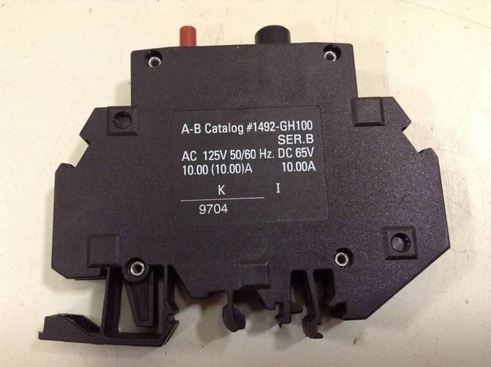 Used ALLEN BRADLEY 10 Amp Circuit Breaker 1492-GH100 SER B #79557