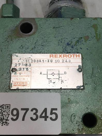 Used REXROTH Hydraulic Valve SL20GA130SO248 #97345