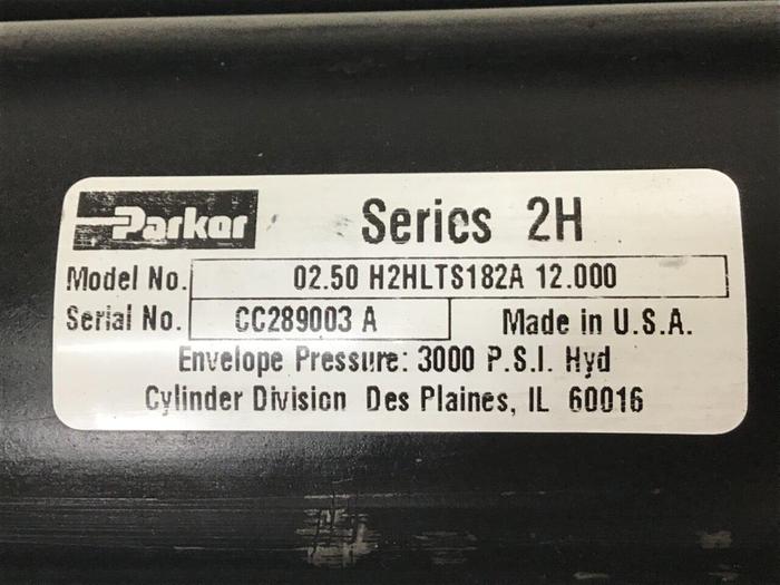 Used PARKER Cylinder 02.50 H2HLTS182A 12.000 USED