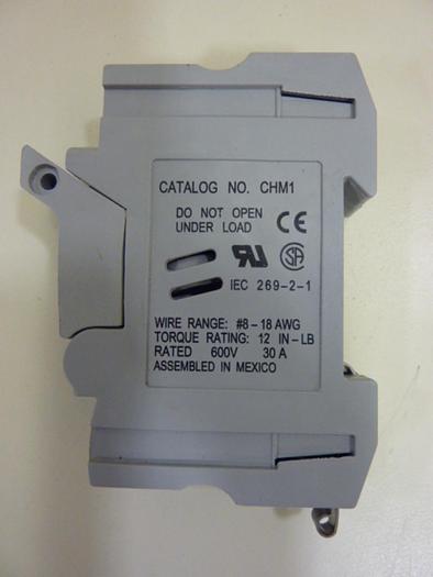 Used BUSS AUTOMATION 30 Amp Fuse Holder CHM1 #57104