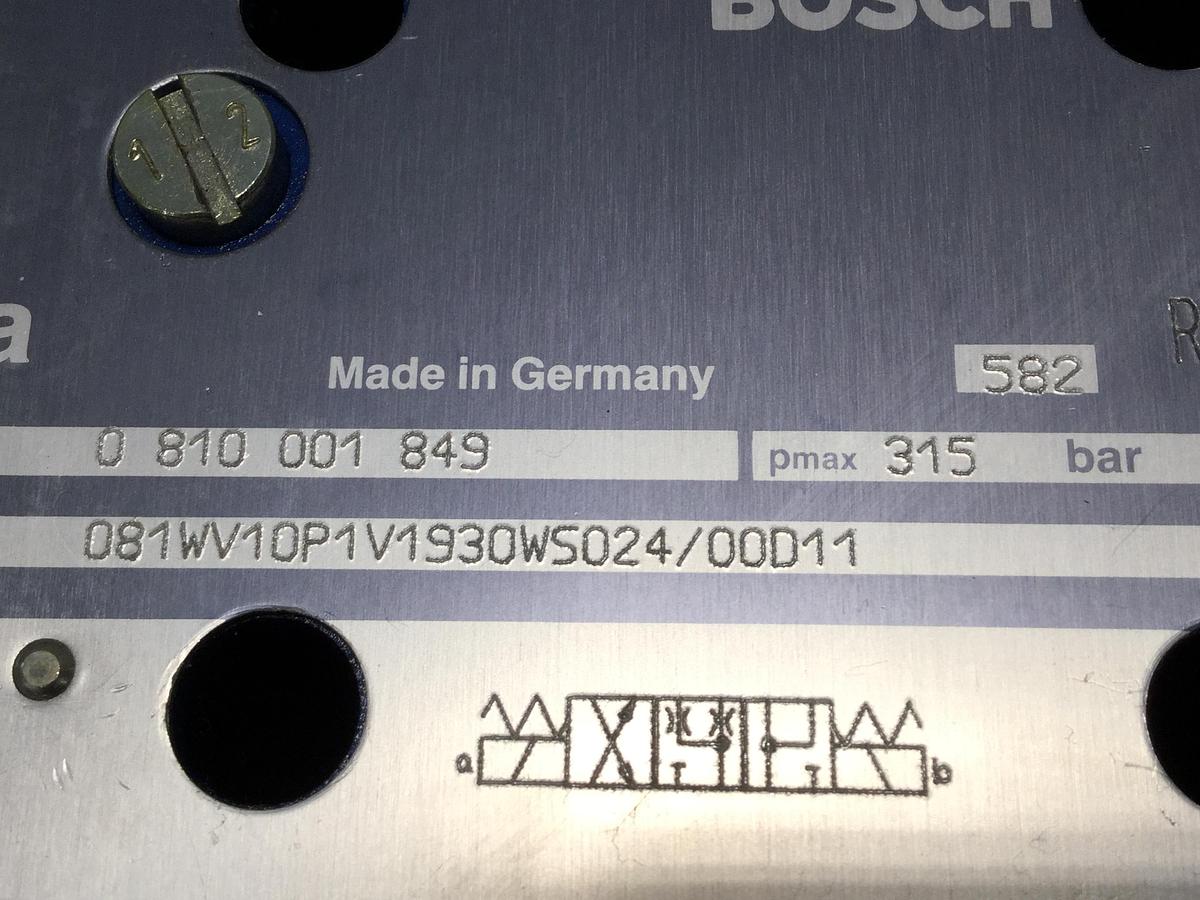 Used BOSCH Valve 0 810 001 849 Used