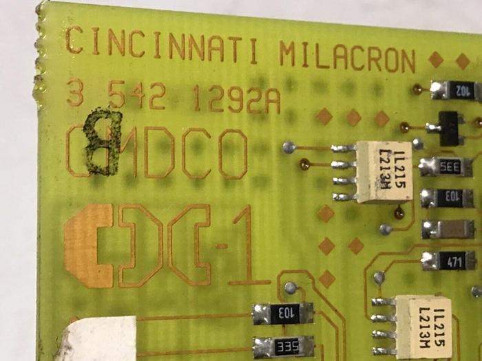 Used CINCINNATI MILACRON Circuit Board 3-542-1292A / BRACKET Used