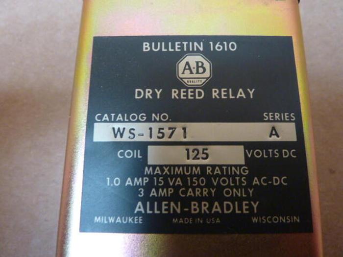 Used ALLEN BRADLEY Dry Reed Relay WS-1571 SER A #27729
