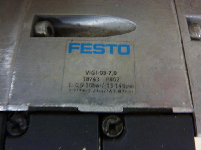 Used FESTO Control Block w/ Valves IFB8-03 #52789