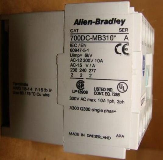 Used ALLEN BRADLEY Relay 700DC-MB310 SER A #21244