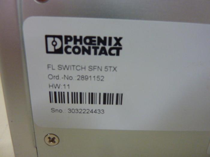 Used PHOENIX CONTACT Switch SFN 5TX #79781