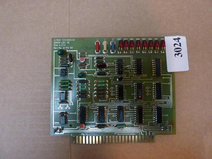 Used HUNKAR LABS Synchronizer Board 61192-00 #3024