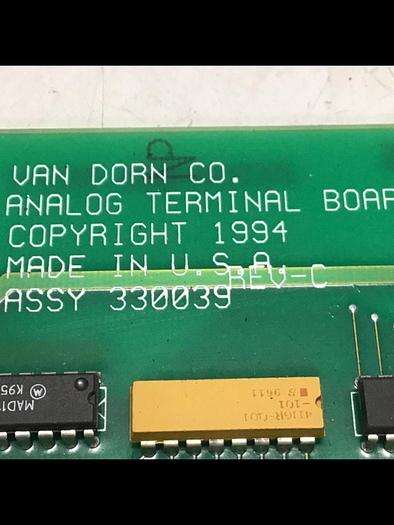 Used VAN DORN Analog Terminal Board PC330-039 Used