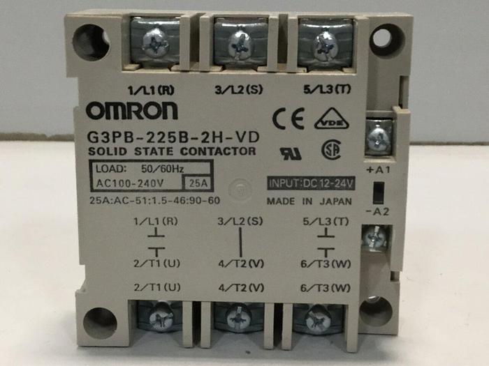 Used OMRON Solid State Contactor G3PB-225B-2H-VD #108796