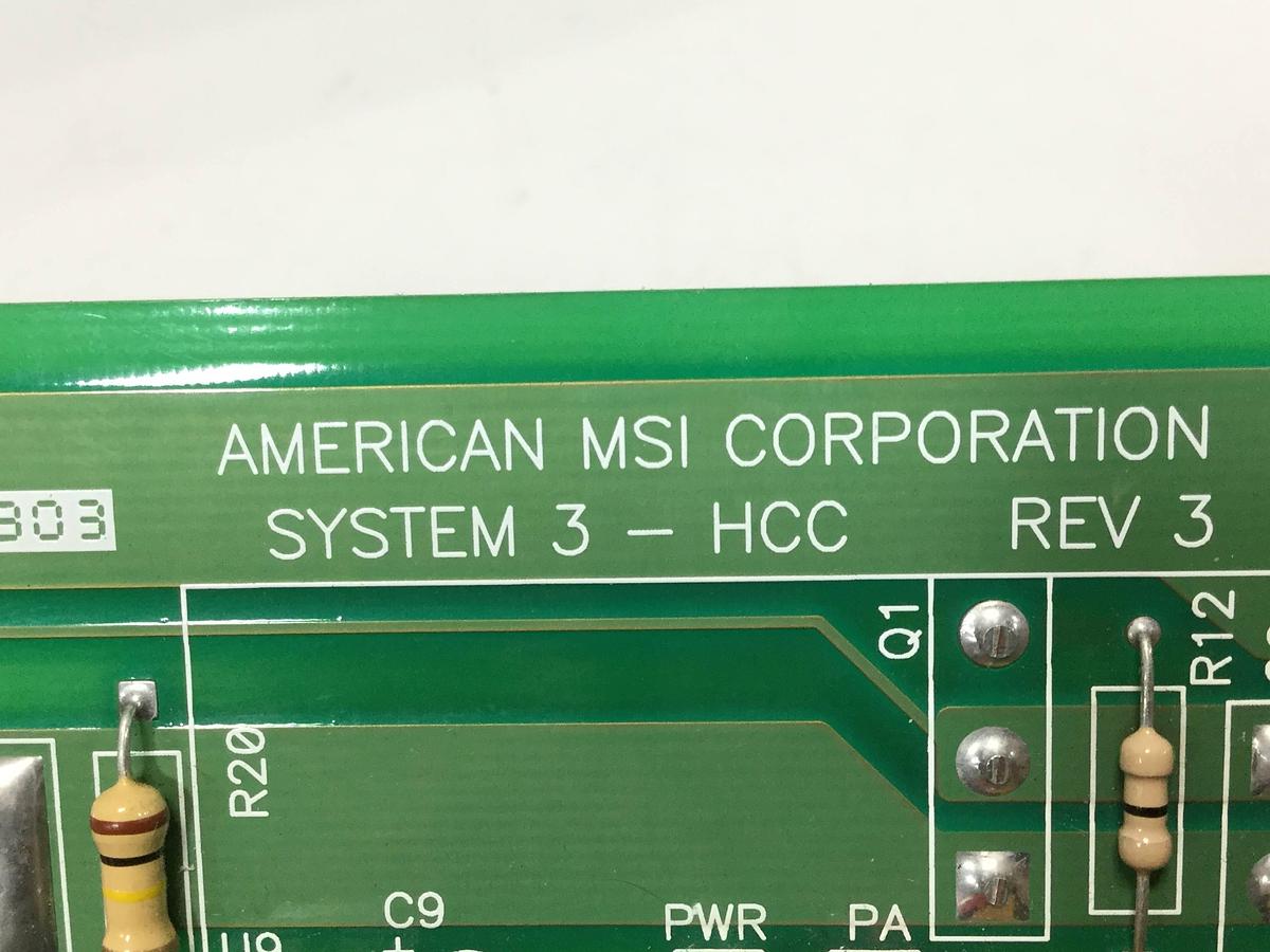 Used AMERICAN MSI Control Board C3201.010.045 Used