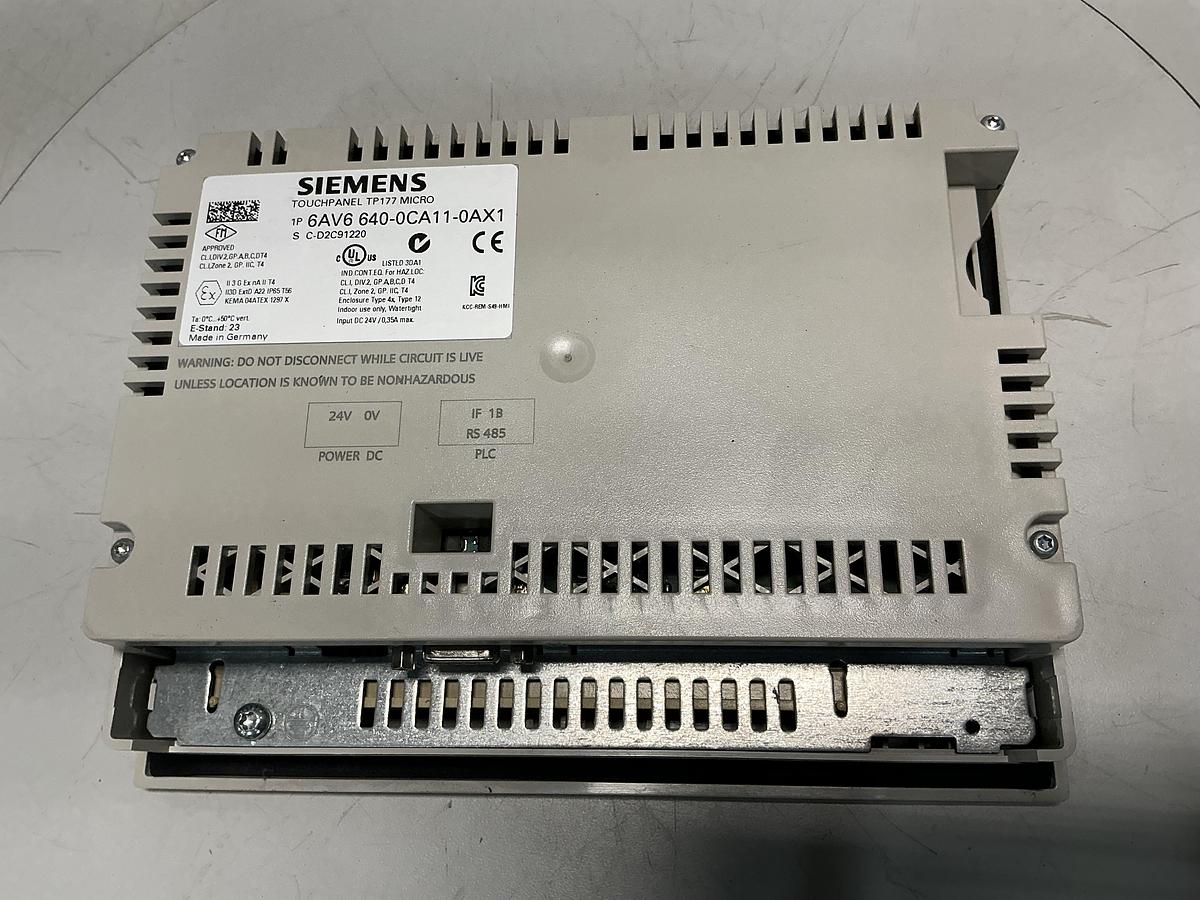 Used SIEMENS 6AV6 640-0CA11-0AX1