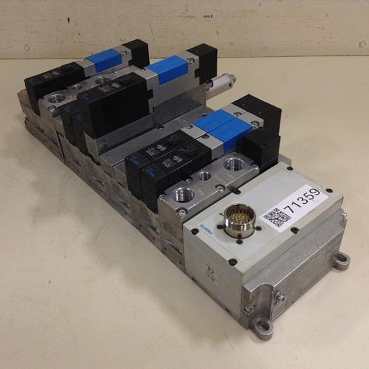 Used FESTO Control Block w/ Valves VIMP-03-B #71359