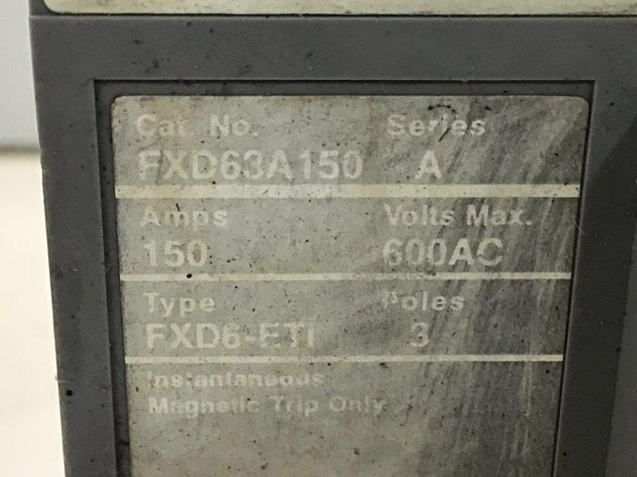 Used SIEMENS 150 Amp Circuit Breaker FXD63A150 Used