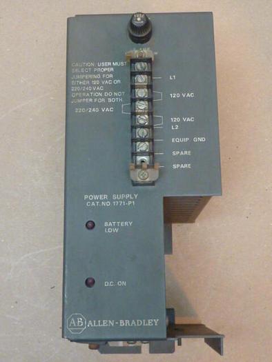 Used ALLEN BRADLEY Power supply 1771-P1 SER A #35230