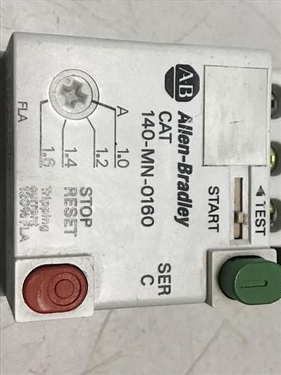 Used ALLEN BRADLEY Motor Starter 140-MN-0160 #119706