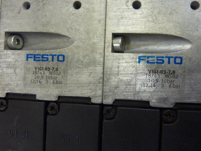 Used FESTO Control Block / Valve Terminal IFB13-03 #63755