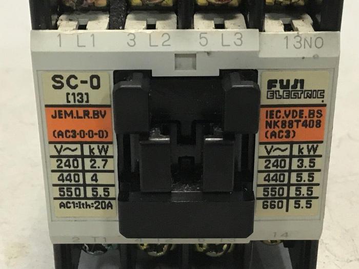 Used FUJI ELECTRIC Contactor SC-0 SC13AA Used