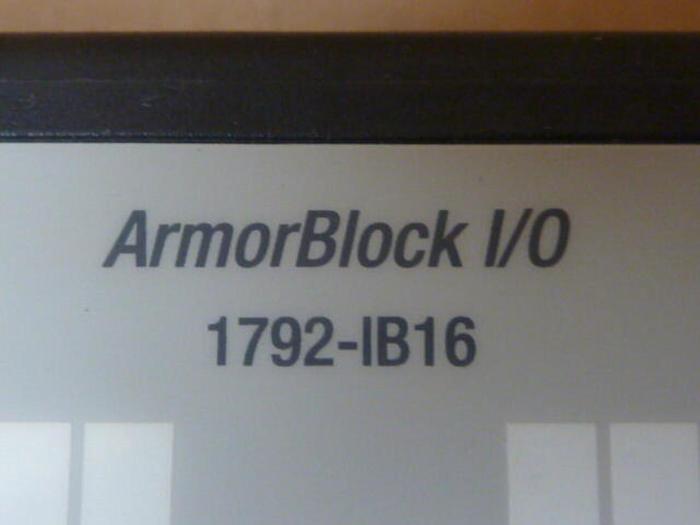 Used ALLEN BRADLEY Armor Block I/O 1792-IB16A SER A #31426