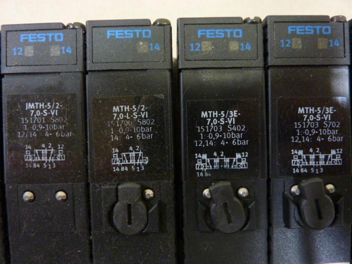 Used FESTO Control Block w/ Valves IEPR-03-7.0-P #60707