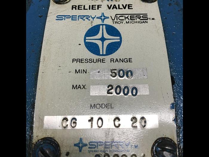Used VICKERS Relief Valve CG10C20 Used #142188