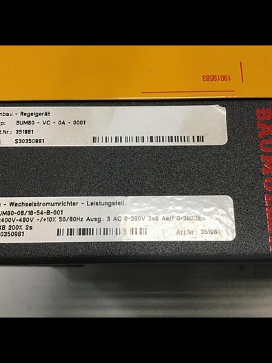 Used BAUMULLER Servo Drive BUM60-VC-0A-0001 #136783