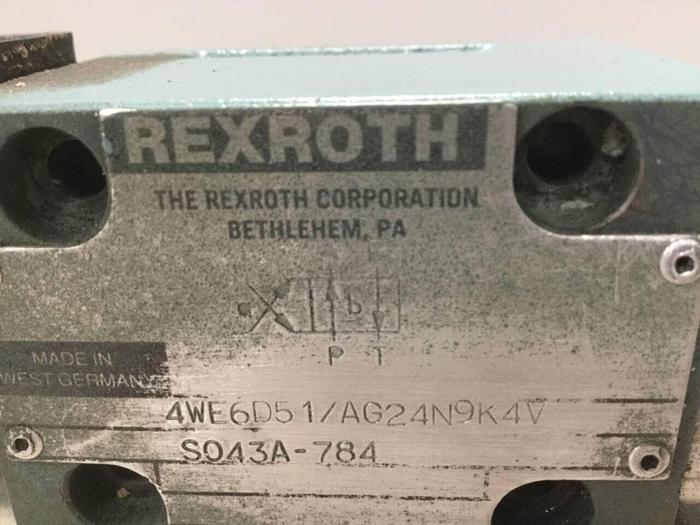 Used REXROTH Solenoid Valve 4WE6D51AG24N9K4V #99526