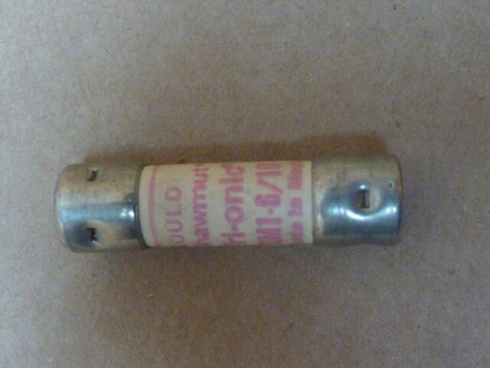 Used GOULD / SHAWMUT 1 6/10 Amp Fuse TRM1-6/10 #36116