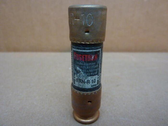 Used FUSETRON 10 Amp Fuse FRN-R-10 #33665